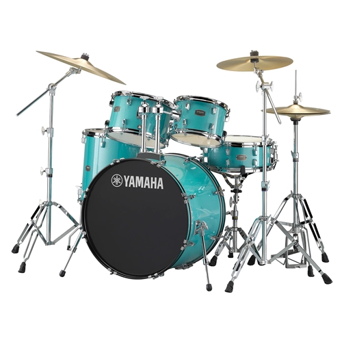 Yamaha 5-Piece Rydeen with Hardware, Turquiose Glitter, No Cymbals