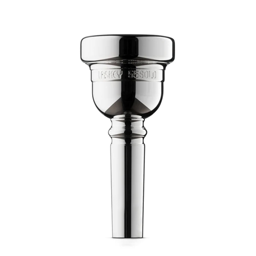 Laskey ACC-LTT55SOLS 55 Solo Alessi Signature Tenor Trombone Mouthpiece, Large Shank, Silver-Plated