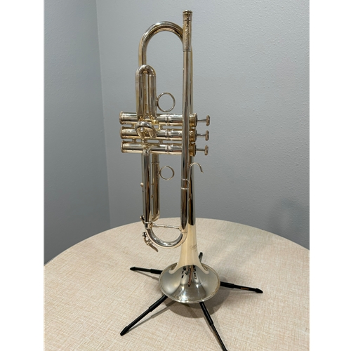 Used Carolbrass CTR-5000L-YST-S Bb Trumpet, Silver