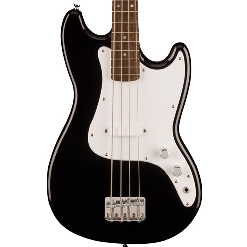 Squier Bronco 30" Scale Electric Bass Guitar, Black