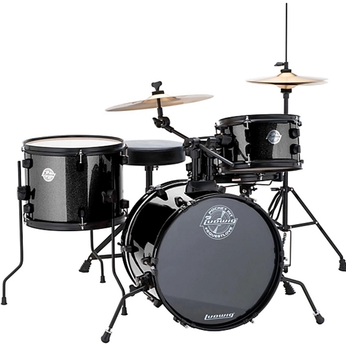 Ludwig LC178X016 Pocket Kit by Questlove, Black Sparkle