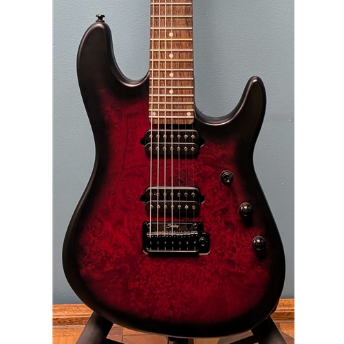 Used Sterling by Music Man Jason Richardson Cutlass 7-String Electric Guitar, Dark Scarlet Burst