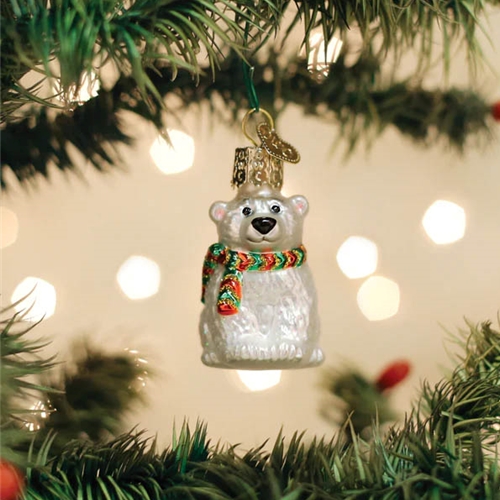 Old World 85253 Mini Polar Bear Ornament