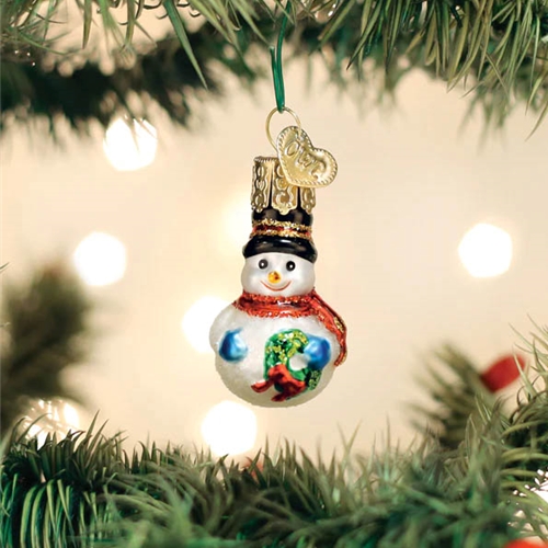 Old World 86500 Mini Snowman Ornament