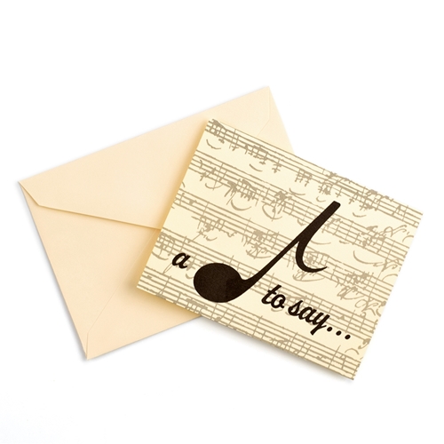 Music Gift RBS02 A Note To Say - Boxed Notecards