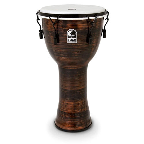 Toca TF2DM-12SC 12" Freestyle II Djembe, Spun Copper, Mechanicially Tuned