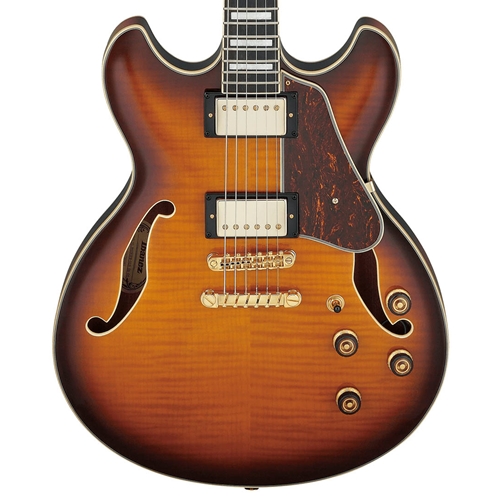 Ibanez AS93FM Artcore Expressionist Semi-Hollow Electric Guitar, Transparent Moss Green