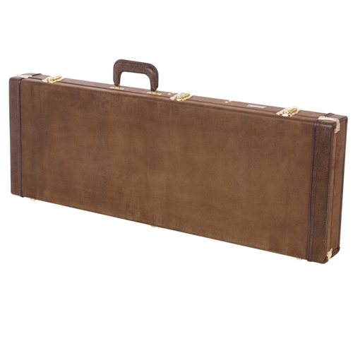Gator GW-ELECT-VIN Electric Guitar Deluxe Wood Case, Vintage Brown