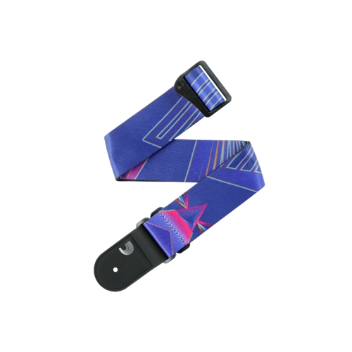 D'Addario 50RUN81 Outrun Polyester Guitar Strap, Prism