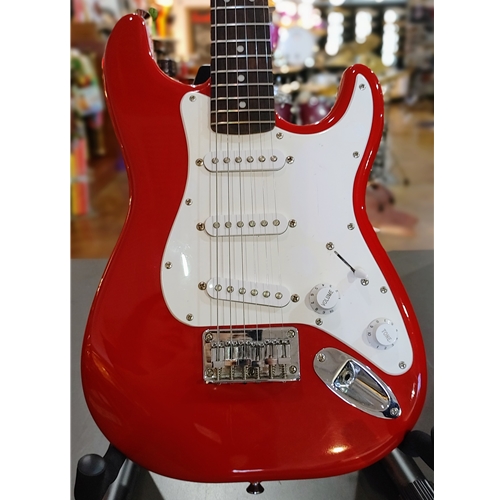Used Squier Mini Stratocaster Electric Guitar, Torino Red