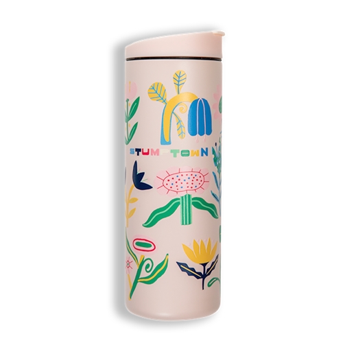STUMPTOWN 100259 16oz Traveler Tumbler, Thousand Hills Pink