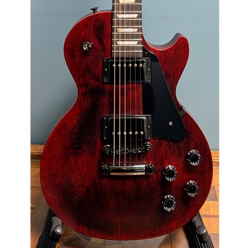 Used Gibson Les Paul Studio Electric Guitar, Wine Red