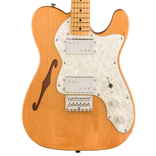 Squier Classic Vibe '70s Telecaster Thinline Electric Guitar, Maple Fingerboard, Natural