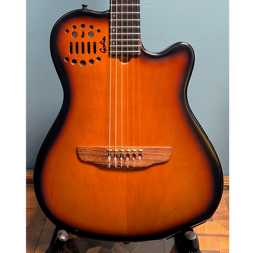 Used Godin Multiac ACS Thinline Classical, Cognac w/HS Case