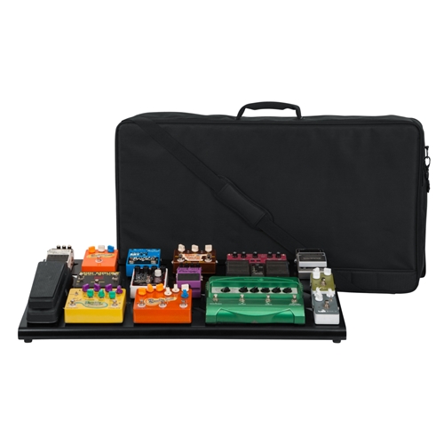 Gator GPB-XBAK-1 Black XBAK Aluminum Pedal Board; Extra Large w/ Carry Bag