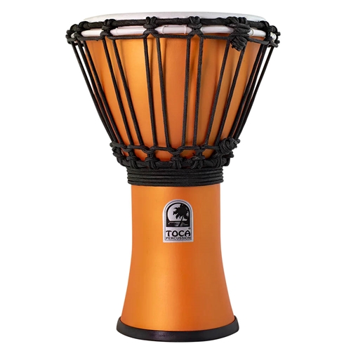 Toca TFCDJ-7MTOC Orange Crush 7" Freestyle Colorsound Matte Djembe