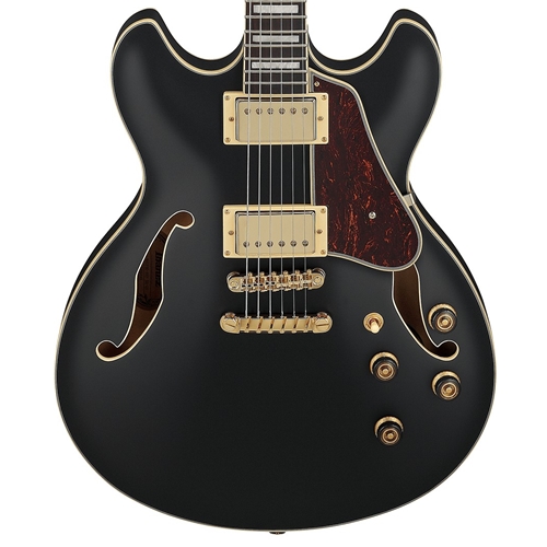 Used Ibanez AS73G Artcore Semi-Hollowbody Electric Guitar, Black Flat