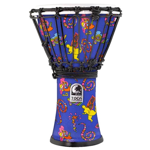Toca TFCDJ-7SFD Freestyle Colorsound 7" Sarong Djembe - Fever Dream/Niki