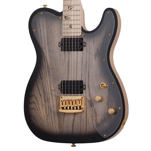 Schecter Coal Chamber Meegs PT EX Electric Guitar, Charcoal Burst