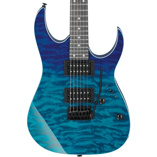 Ibanez GRG120QASPBGD GIO RG120QASP Electric Guitar, Blue Gradation