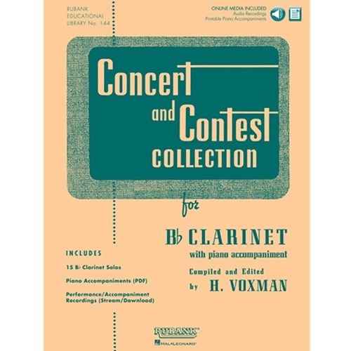 Concert and Contest Collection for Bb Clarinet Solo Book with Online Media