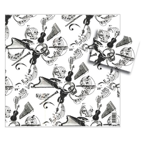 Music Gift GWP05 Gift Wrap - White Instrument Pack