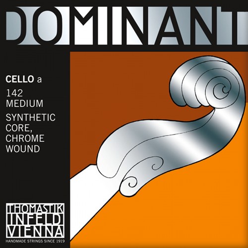 Thomastik 142-4/4 Dominant A Cello String, Perlon Core, Chrome Wound