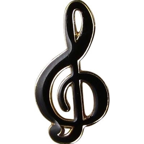 Aim AIMJ81 Pin G-Clef Polished Brass