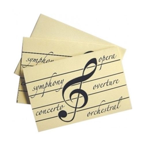 Music Gift BS04 Note Cards- Classical Pieces
