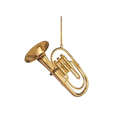 Music Treasures MT463049G Gold Tuba Ornament