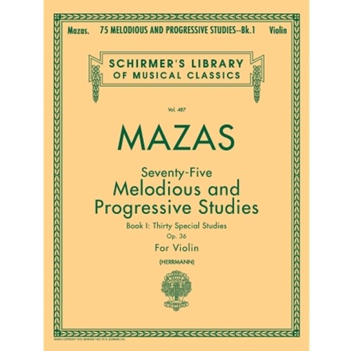 75 Melodious and Progressive Studies, Op. 36 – Book 1 Violin Method
