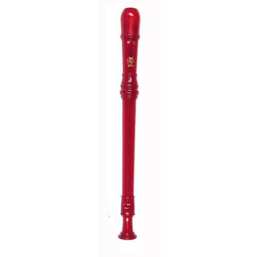 TUDOR TD180RD Candy Apple Transparent Recorder, Red