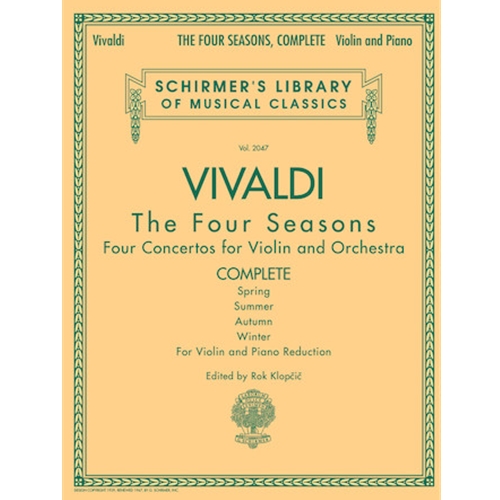 The Four Seasons, Complete (Violin & Piano Reduction)