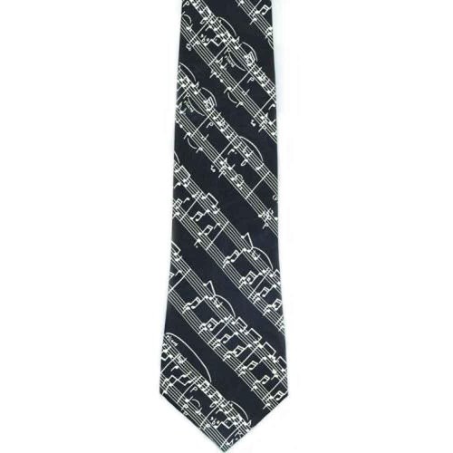 Music Treasures MT130010 Black Music Score Tie