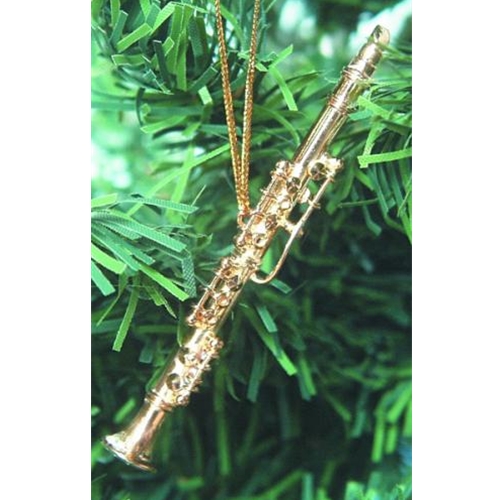 Music Treasures MT463010 Gold Clarinet Ornament