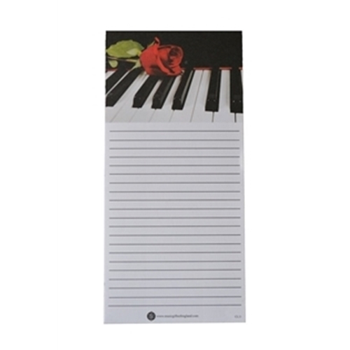 Music Gift CL11 Piano and Rose Note Pad