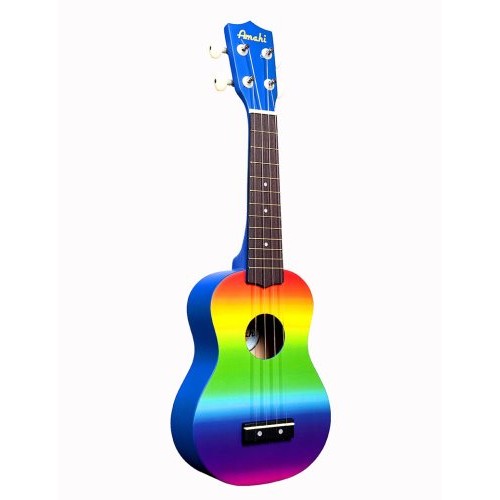 Amahi DDUK1 Tropical Series Gradient Rainbow Soprano Uke