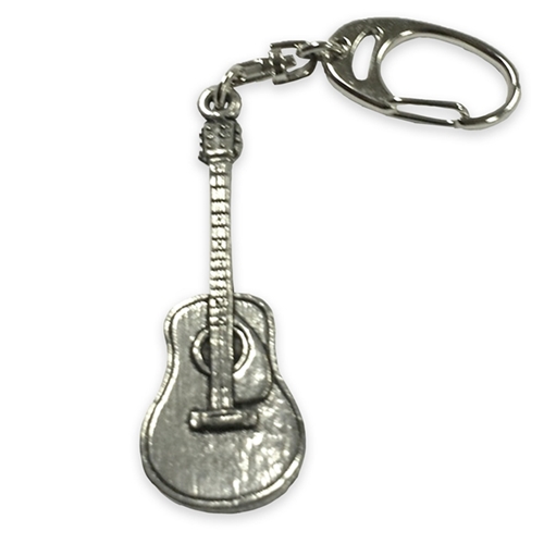 Music Gift KEY33 Acoustic Guitar Pewter Keychain