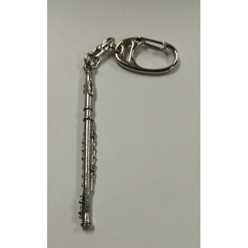 Music Gift KEY34 Flute Pewter Keychain