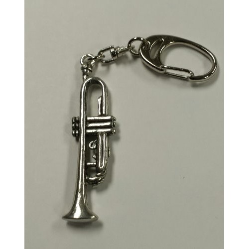 Music Gift KEY36 Trumpet Pewter Keychain