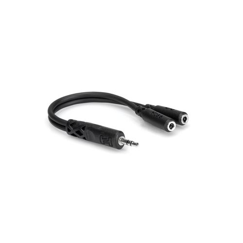 Hosa YMM-232 Y Cable, 3.5 mm TRS to Dual 3.5 mm TRSF