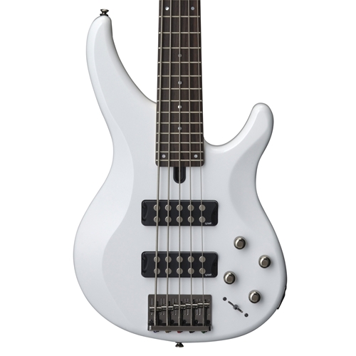 Yamaha TRBX305 5-String Electric Bass Guitar, White
