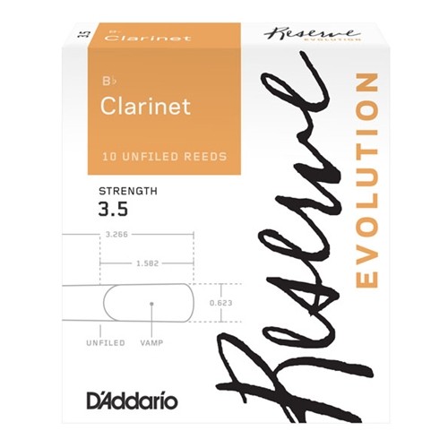 D'Addario DCE10 Clarinet Reserve Evolution Box of 10