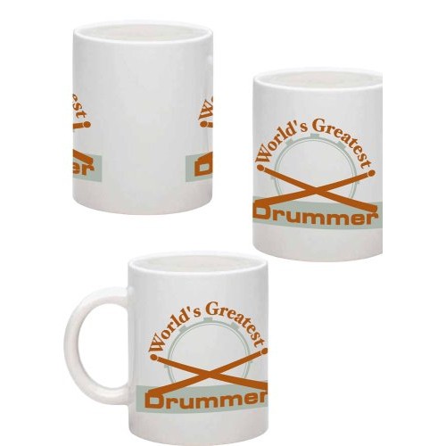 Music Treasures MT600532 Worlds Greatest Drummer Music Mug