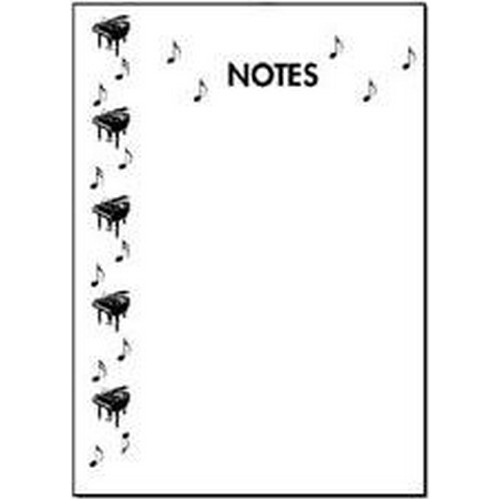 Music Treasures C373P Pianos Notepad