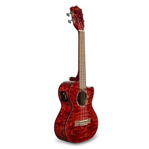 Lanikai QM-RDCET Quilted Maple Red Cutaway Electric Tenor