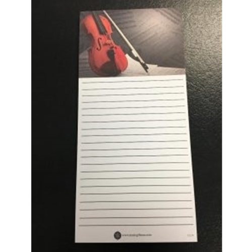 Music Gift CL16 Shopping List Pad - Violin