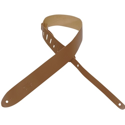 Levy's M12-TAN 2" Wide Tan Leather Guitar Strap