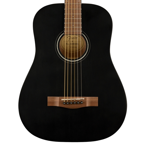 Fender FA-15 3/4 Scale Steel String Acoustic Guitar, Walnut Fingerboard, Black