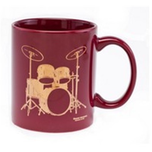 Music Treasures MT600439 Drum Set Mug Maroon/Gold